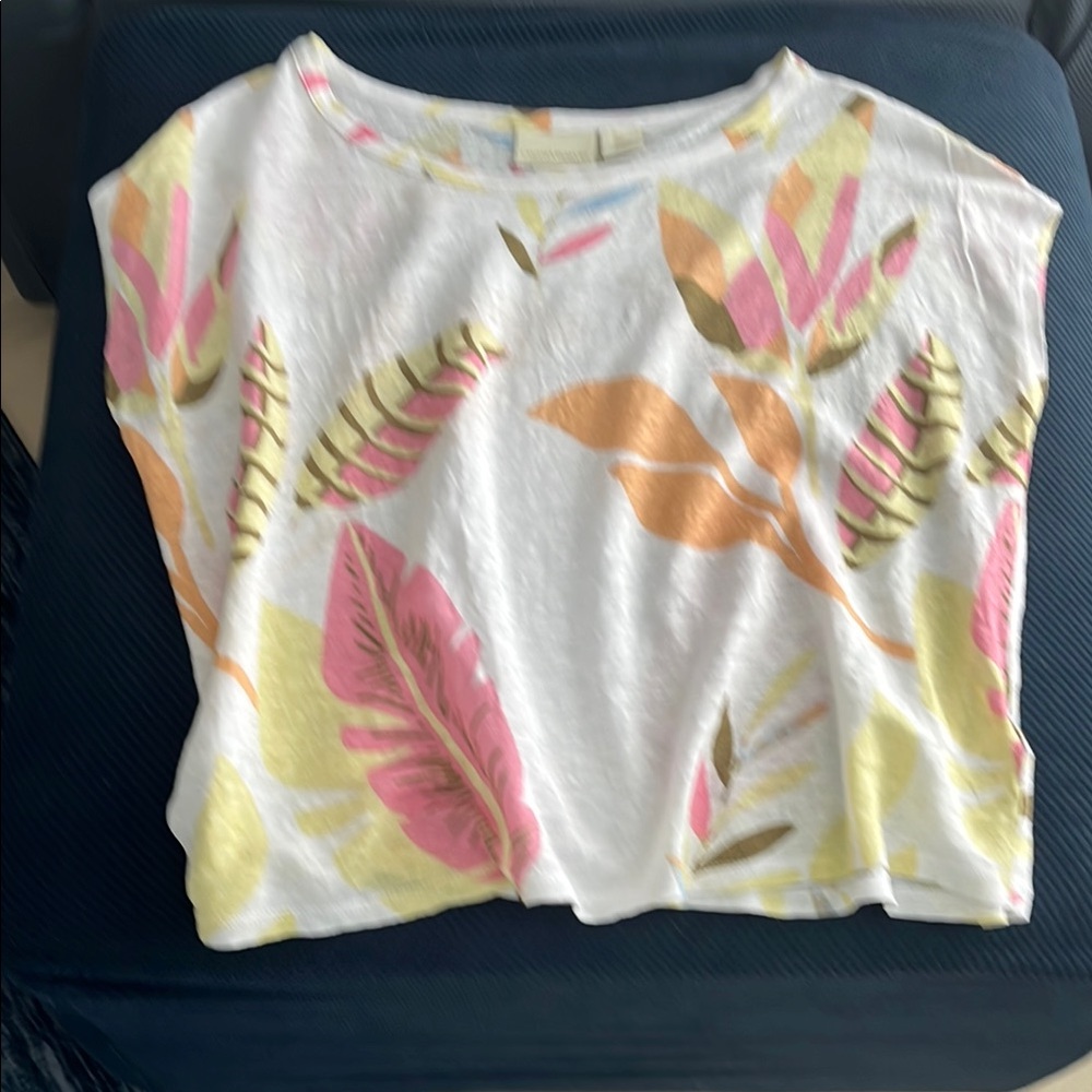 Cynthia Rowley Multicolor Linen Top
